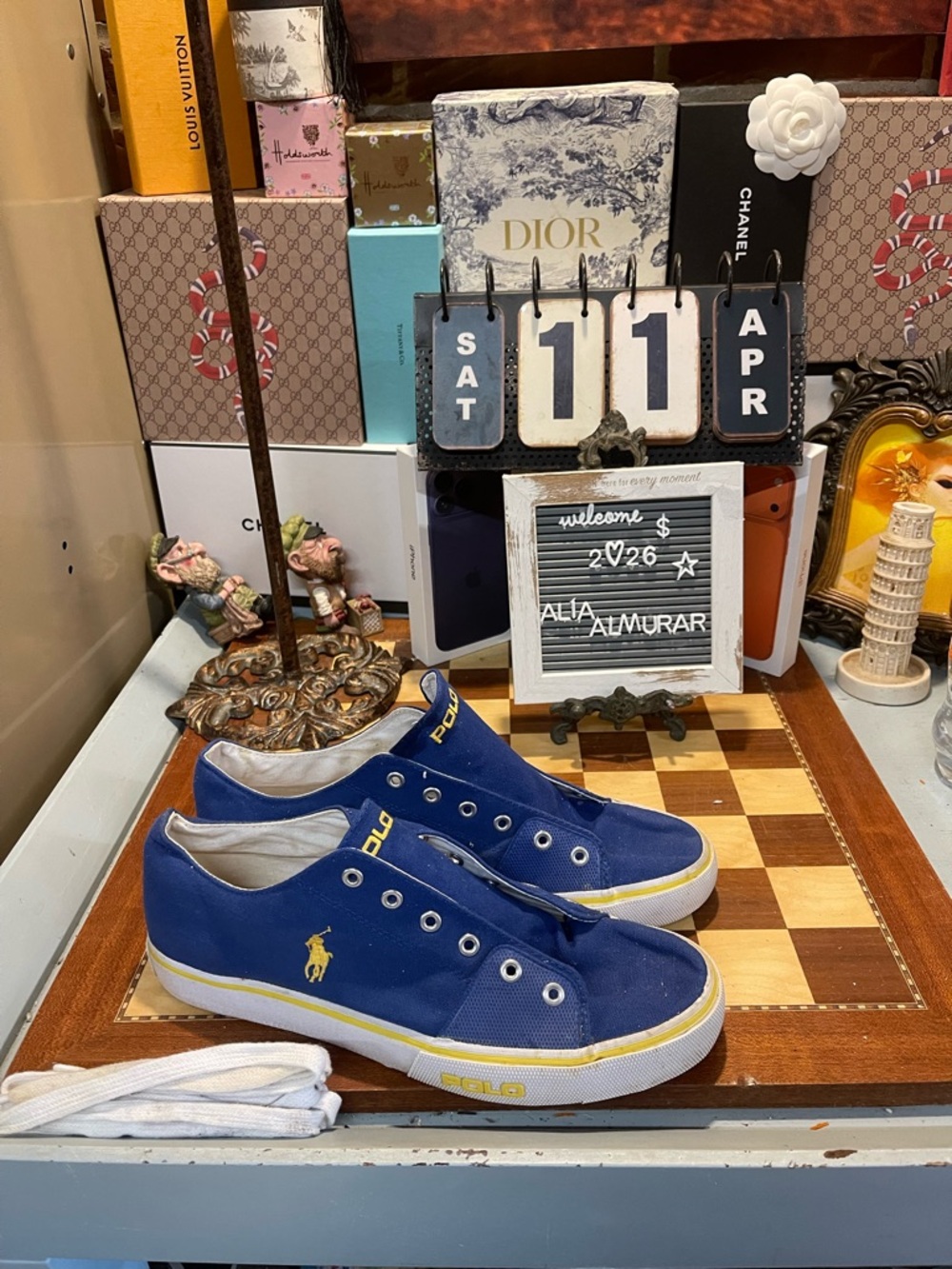Ralph Lauren, vintage polo canvas shoes